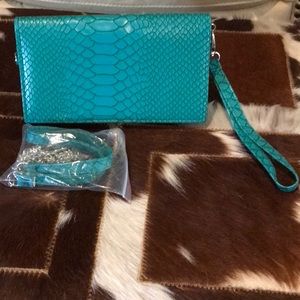 NWOT CROC EMBOSSED BAG